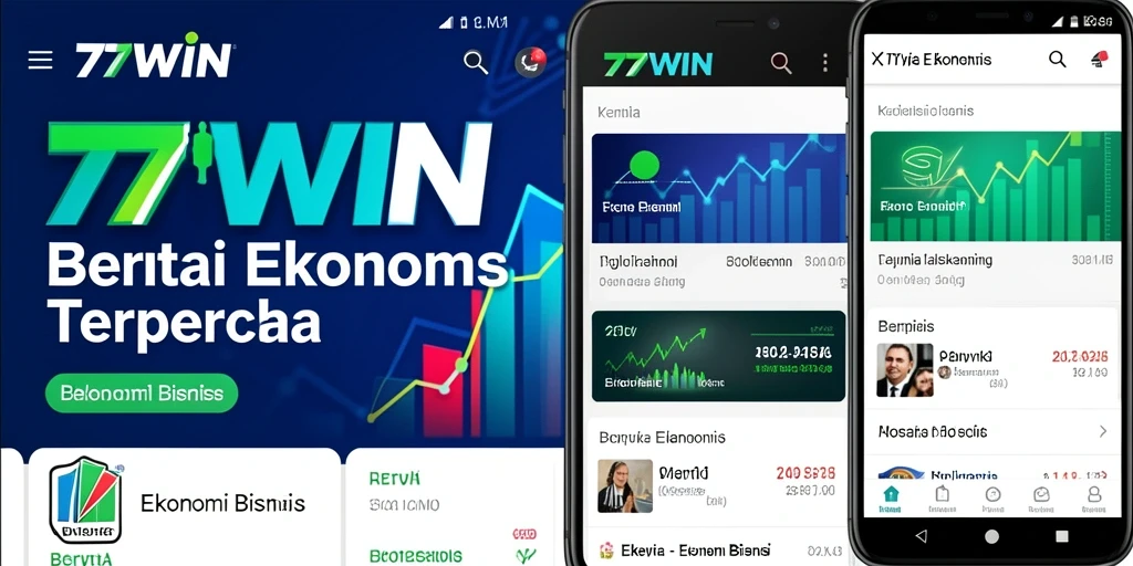 Tampilan antarmuka pengguna aplikasi 77WIN yang sederhana dan informatif.