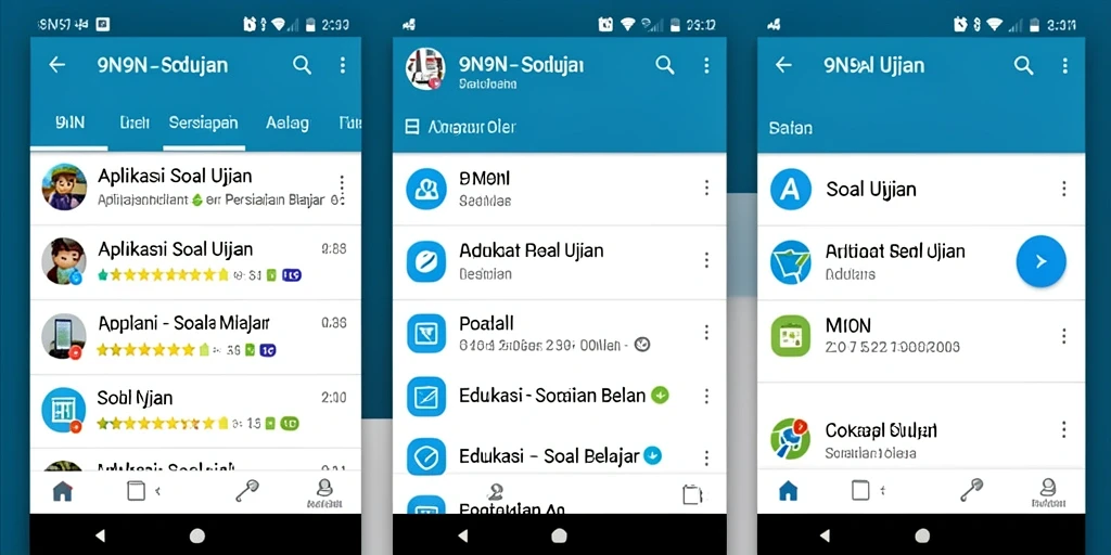 Tampilan antarmuka utama aplikasi 9N9N yang user-friendly.