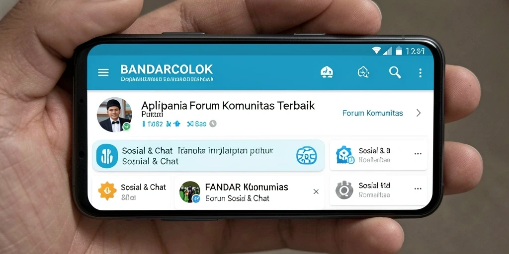 Tampilan antarmuka utama BANDARCOLOK dengan fitur Forum Komunitas.