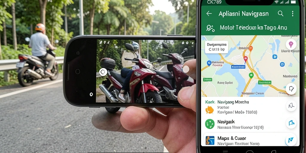 Tampilan antarmuka CK789 untuk navigasi motor yang intuitif.