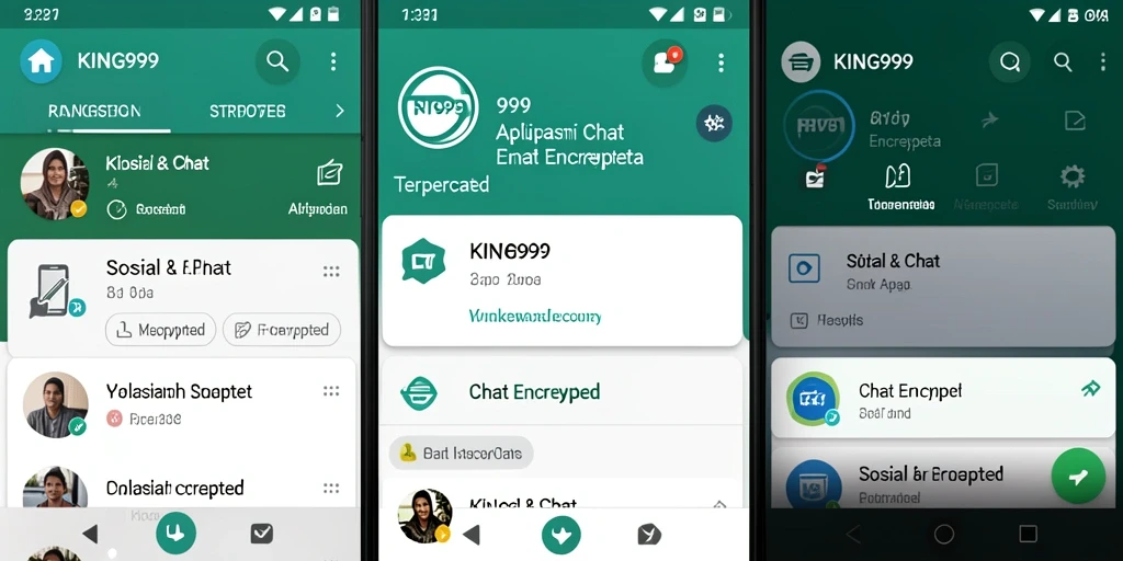 Tampilan antarmuka aplikasi KING999 yang intuitif dan modern.