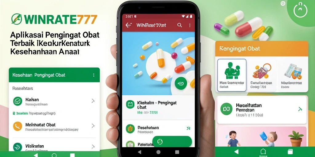 Antarmuka WINRATE777 menampilkan pengingat obat yang jelas dan mudah digunakan.